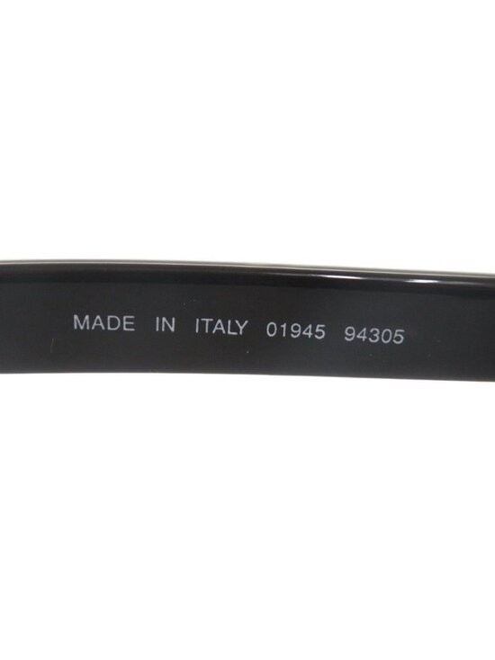 Chanel Vintage CC Logo Round Acetate Black Sunglasses Eyewear main image 4